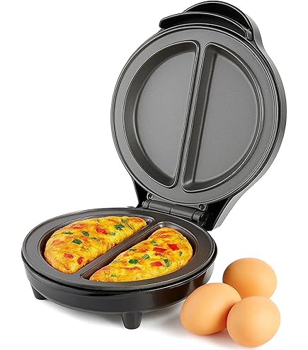 GEEPAS Dual Omelette Maker XL | Non-Stick Deep Fill Cooking | FindTheDeal
