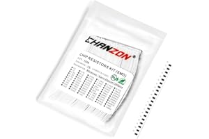 Chanzon 1200pcs 1206 SMD Resistor Kit 0-10M Ω ohm 60 Values 1/4W 0.25W ±1% Tolerance Thick Film 0-10MR SMT Chip Resistors Rohs Certificated