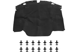 DIXHILLS Bonnet insulation pad set, compatible with SL R129 300SL 500SL 600SL SL320 SL500 SL600 1990-2002, Under bonnet insulation mat as replacement for 1296802025, A 129 680 20 25