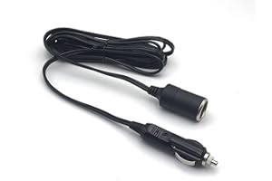 Shentian Car Cigarette Lighter Plug Socket Extension Cable，18AWG 12-24V 10A Extension Cable 3.0 Metre socket connector suitable for various of car devices