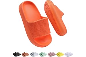 Buwege Unisex Kinder Badelatschen Jungen Mädchen Badeschlappen Cozy Slides Wolken Schlappen Original Eva Weiche Dicke Sohle rutschfeste Schwimmbad Strand Badeschuhe 29-37 EU