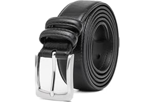 TOUGERJOY Pasek męski Big & Tall 140-200 cm Pasek z prawdziwej skóry Wzmocniony Pasek Swobodny Praca Jeansy Bardzo długi pasek