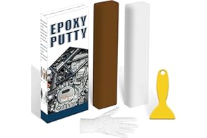 EIGTWEN 200g Epoxy Putty，Fast Repair Various Material Cracks And Defects, Can Be Used As Metal Filler, Epoxy Wood Filler, And Plastic Filler Repair，Household Essential Plumbers Putty（brown）