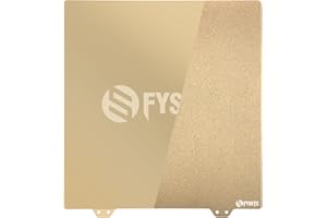 BCZAMD Anycubi Vyper Parti per stampanti 3D JanusBPS piattaforma edilizia 265 x 250 mm, stampata su entrambi i lati (polvere PEI + PEI liscio) senza adesivo magnetico, lamiera di acciaio molle,