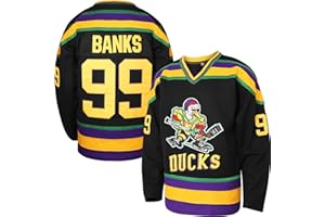 VINKING Charlie Conway #96 Mighty Ducks Adam Banks #99 Movie Ice Hockey Jersey