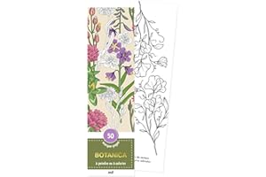 Marque-pages - Botanica: 50 marque-pages à peindre ou à colorier