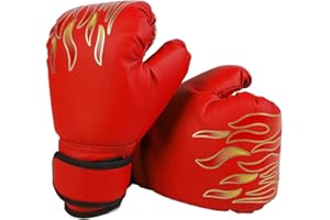 Maodom Sac Frappe pour Enfants, Gants d'Entraînement Boxe, Kickboxing, Muay Thai, Âge 3-9 Ans, Rembourrage en Cuir Synthétique EVA
