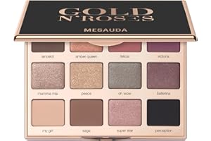 Mesauda Milano Palette 12 Ombretti Compatti Gold'N Roses - 12 gr