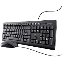 Trust Taro USB-Tastatur • Italienisches QWERTY-Layout • Leise & Spritzwassergeschützt • 1,8 M Kabel • Für Windows, Mac, Chrome OS