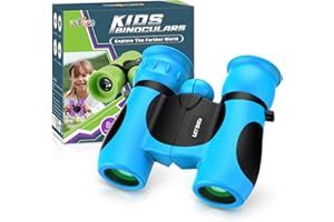 DejaNard Kompaktes Wasserdichtes Fernglas für Kinder 8x21 - Draussen Spielzeug & Geschenke für Kinder [Zum Beobachten von Tieren, Landschaften und Sternen] (Blau)