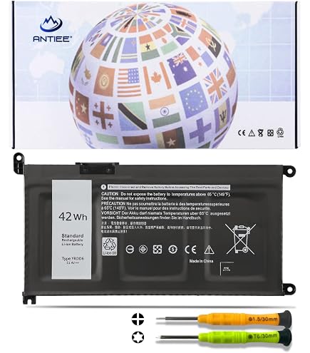 Batteria YRDD6 Per Dell Vostro 15 3000 E Inspiron | 11.4V 42Wh | Sostituzione Originale Per 0YRDD6 E VM732