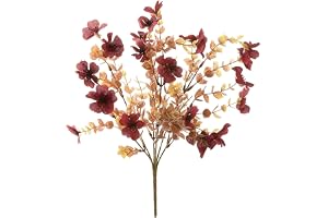 Konstgjorda Torkade Blommor Dekorationer, Realistisk Höstbukettprydnad, UV -resistent Torkat Blommor Arrangemang För Inomhus Utomhus Träd Balkong