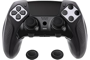 playvital Cover per ps5 Edge Controller Custodia Joystick Silicone Protettiva Skin Antiscivolo con Copri Levette Analogiche-Ninja-Nero
