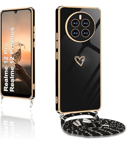 Custodia Per Realme 12 Pro 5G/12 Pro+ 5G - Cover Con Cordino Regolabile | TPU Antiurto, Verde - Foto 12