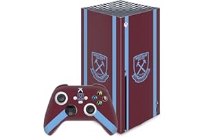 Head Case Designs Officially Licensed West Ham United FC Jersey 2020/21 Home Kit Matte Vinyl Sticker Gaming Skin Decal Cover Compatible With Xbox Series X Console and Controller Bundle