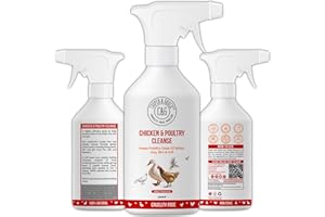 C&G Pets Chicken and Poultry Cleanse | Keeps Poultry Clean Of Mites, Lice, Dirt and Grit | Soothes Itchy Irritating Insect Bites | 100% Cruelty Free Vegan Life (500ML)