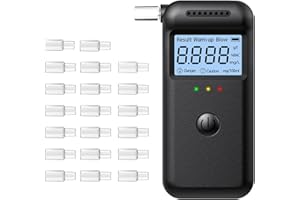 FIVAVA Alkoholtester Digital, Professionelles Atemalkohol-Messgerät mit LCD-Anzeige für Zuhause, Partys & Autofahrer | Hochgenauer Promilletester
