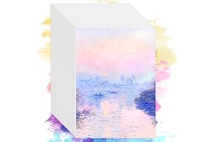 JOCAHULFX 80 Sheets Watercolour Paper Pad, 5" x 7" Water Colour Paper, White Cotton Watercolor Paper Bulk, 140LB/300GSM White Painting Drawing Paper Hot Pressed for Adults Arts Crafts Painting Supplies