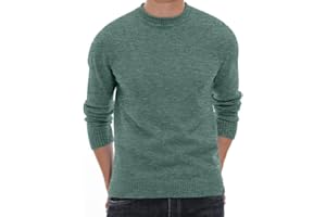 Sailwind Men's Jumpers Tops Winter Warm Knitted Crew Neck Jumper Long Sleeve Soft Cozy Mock Neck Knitwear Pullover Sweaters for Men