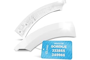 DL-pro Türgriff für Gorenje 333855 349966 Ersatzgriff 105x84mm Kunststoff Weiß Griff für Waschmaschine Frontlader