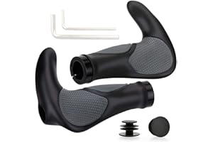 ELOSIS Bicycle Grips,Rubber Ergonomic Bicycle Handlebar Grips,Non-slip handlebar grips 22mm,for MTB BMX Cycling Foldable Urban Bicycles Grips,Scooter Grips
