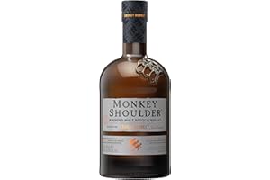 MONKEY SHOULDER Blended Malt Scotch Whisky - Smokey Monkey - Dry Peaty, Creamy Sweetness & Spice - Small Batch Whisky - Loved By Bartenders - Multi-Award Winning - 40% ABV - 70 cl