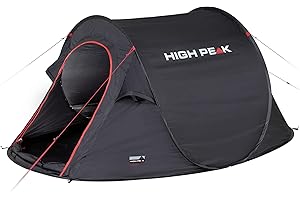 High Peak Vision 3 Pop Up Tent Unisex-Adult, Black, 235 x 180 x 100 cm