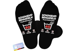 TUZELIYA 2025 Original Geburtstag Mann, Baumwolle Socken mit Spruch Legendär Seit, Geburtstagsgeschenk für Männer, Herren Anti-Rutsch Socken, Lustige Geschenkideen für Söhne Papa Opa