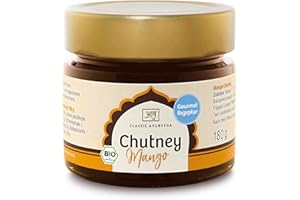 ‎CLASSIC AYURVEDA Classic Ayurveda - Bio Chutney Mango - 180 g - Frisch, fruchtig, aus feinsten Bio-Zutaten, ideal für Reis-, Gemüse- und Currygerichte