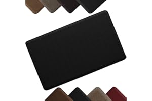 NewLife by GelPro Anti-Fatigue Designer Comfort Kitchen Floor Mat Stain Resistant Surface with 5/8” thick ergo-foam core for health and wellness 18x30 Sisal Black