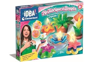 Clementoni | Ma Fabrique à Bougies – Kit Créatif DIY pour Enfants 8 à 12 Ans | Crée Bougies Décoratives avec Moules, Paraffine et Colorants | Activité Manuelle Éducative | Cadeau Anniversaire ou Noël