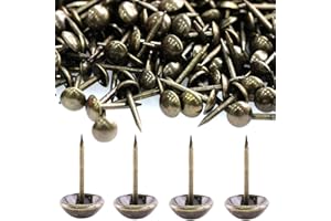 BETTERJONNY 500 Pièces 7 X13 MM Clous de Tapissier, Basicon Robuste Bronze Clous Tapissier Décoratifs Clou Rétro DIY Clous d'Ameublement pour Meubles Canapés Fauteuils Lits Chaises Vintage Decoratif