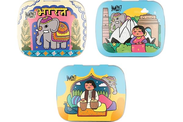 "IMPACTMINTS" Sugar Free Mints - Neha Doodle Limited Edition (Pack of 3)
