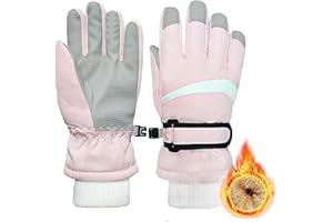 lifwimner Handschuhe Kinder Winter, Skihandschuhe für Jungen Mädchen wasserdichte Winddichte Winterhandschuhe für Snowboard Skifahren Outdoor Sports