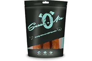SnackOMio Snack de Calidad para Perros - crujiente Rollo masticable de pechuga de Pollo, sin Cereales, 1 envase (1 x 150 g)