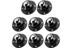 TRVL FIELDER Ruote piroettanti autoadesive, girevoli a 360° per mobili, ruota universale in acciaio da 2,5 cm, capacità di carico per ruota, ruote a basso profilo per ufficio, cucina, elettrodomestici (8 pezzi,