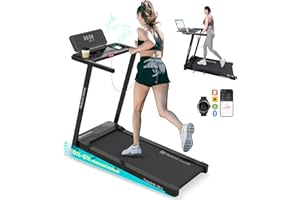 Mobvoi Home Treadmill Ultra 3 in 1 Walking Pad with 6% Incline for Home Office 2.5HP Walking Running Treadmill Holder for Cup Phone Laptop Large Running Area LED Display Speaker 12KMH 120kg