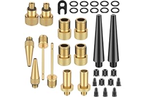 PROFIWOAB 35PCS Bike Pump Adapter adaptor Bicycle Valve Adapter Set. Bicycle Tire Pump Adapter(AV DV SV) with Ball Pump/Air Pump/Compressor Adapter Tire Valve Cap