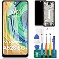 OLED for Samsung A52S 5G Screen Replacement for Samsung Galaxy A52S 5G LCD Display for SM-A528B, SM-A528B/DS Digitizer Touch Screen Assembly Repair with Frame(Support Fingerprint)