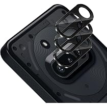 Protecteur Caméra Arrière Nothing Phone 3 - Film Verre Trempé 9H Anti-rayures | 2 Pièces, Noir, Compatible Avec La Plupart Des Coques