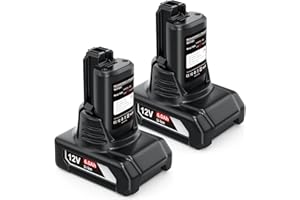 HTongD Batteria di ricambio per Bosch 12v: 6000mAh agli ioni di litio compatibile BAT420 BAT411A BAT412 BAT413 BAT411 (2 pezzi)