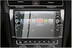 CDEFG Golf 7 7.5 Facelift R GTD GTI GTE 2017-2019 Navigation Tempered Glass Touch Screen Protector, Anti-Fingerprint, 9H Anti-Scratch, HD Transparent GPS Filmnt GPS Film (8 Inches)