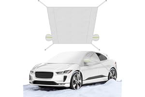 COFIT Couverture Pare-Brise Voiture, Universelle pour Voiture Bache de Protection, Films de Protection Antigel pour Hiver Voiture Anti Givre, Neige, Glace & Soleil, 220cm x 194cm