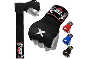 XN8 SPORTS Xn8 Guantes Interiores Boxeo Gel Elástico Vendas Interiores Boxeo Envolturas 66cm Correa de Muñeca para MMA Kickboxing Muay Thai Puñetazos Deportes Artes Marciales Entrenamiento Hombre Mujere