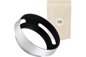 ADAPTOUT 1 x 39 mm FAN srebrna metalowa osłona przeciwsłoneczna do obiektywu 39 mm