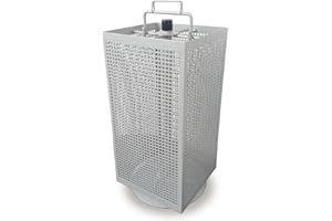 GERSO présentoir pour tôle perforée à quatre volets pour le comptoir argent anodisé - magnétique