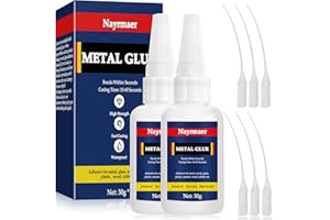 NAYRMAER Metal Glue, 30g*2 Superglue for Metal, Metal to Metal Glue with Precise Nozzle, Glue for Metal, Stainless Steel, DIY Craft, Aluminum Alloy, Metal Product (JSJS2P)