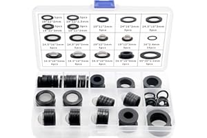 YIXISI 89 PCS Screen Hose Washers Kit, Filter Mesh Washer, Mesh Rubber Washers, Seal O Ring with Mesh Hose Gasket, for 1/2 3/4 Inch Water Faucet Shower Garden Hose Connector