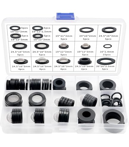 Sourcing Map 30pcs Rondelles PTFE Plat Joint Étanchéité 18mm OD 10mm ID 2mm Épaisseur Pour Robinet Tuyau Eau Blanc