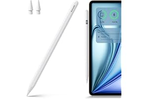 Asmoda Pencil Compatible iPad 2018-2024,Wireless Charging,Palm Rejection,LED Display,Tilt Sensitivity Stylus Pen Compatible Apple iPad10/9/8/7/6th Gen, iPad Pro12.9/11 Inch,iPad Air3-5, iPad Mini5/6